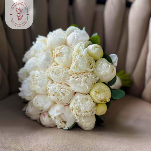Pure Elegance White Rose Bouquet